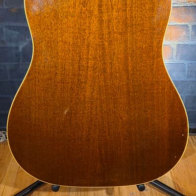 Vintage 1968 Epiphone FT-79 Texan Sunburst w/Original Adjustable Bridge - Over-sprayed Top Only, Changed Bridge & Neck Set image 22
