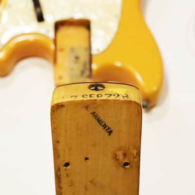 1972 Fender Mustang Bass Competition Orange Vintage Original Rare Custom Color Shot Scale Electric Bass Guitar w/ Orig. Hard Case image 21