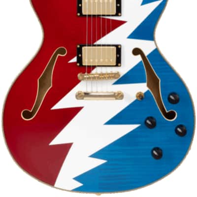 D'Angelico Limited Edition Premier Grateful Dead DC Semi-Hollow Electric Guitar image 2
