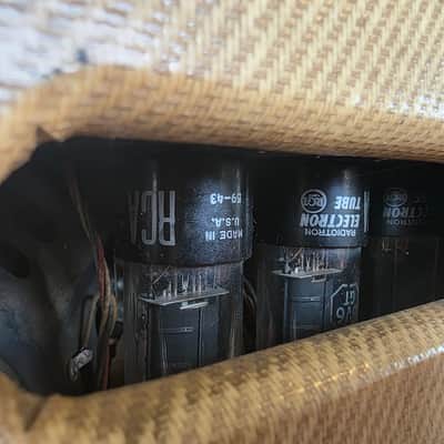 Gibson GA-6 Lancer 1960 Vintage Studio Guitar Combo Amplifier Artist Owned amp by Bernie Marsden of Whitesnake GA6 rare tweed model image 11