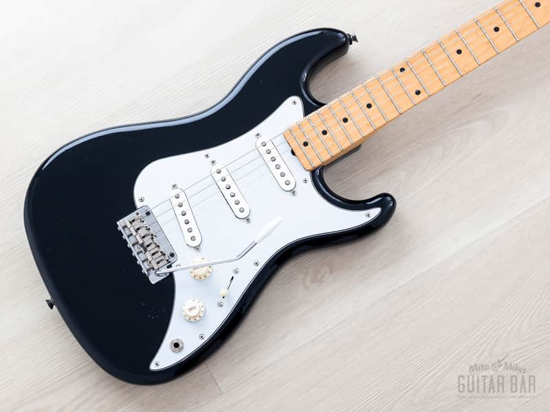 1986 Squier by Fender Bullet S3T (V2) Black w/ American Standard Pickups, E6-Serial Japan MIJ Fujigen image 1