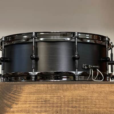 2015 Noble & Cooley 14" SS Classic Beech Solid Shell 5"x14 Snare Drum Transparent Black image 8