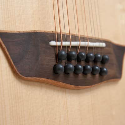 Washburn WCG15SCE12 Comfort Series Solid Spruce Top Mahogany 12-String Acoustic-Electric Guitar image 4