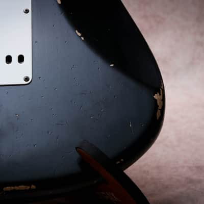 FENDER USA CS Mastertbuilt 56' Reissue Active Stratocaster Relic * Todd Krause "Faded British Racing Green" (2022) image 20