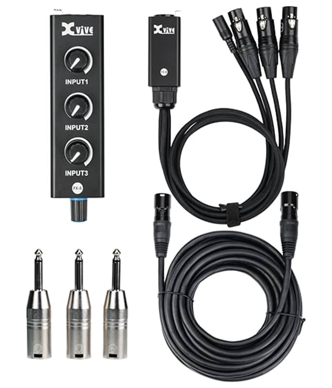 Used Xvive Portable 3-Channel Personal Mixer / Headphone Amplifier Complete System image 1