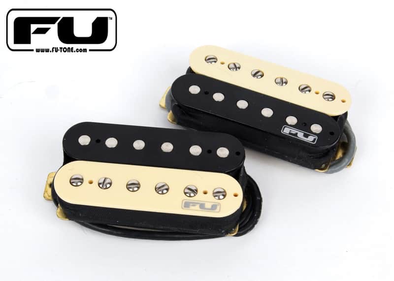 FU-Tone Humbucker Bridge & Neck Set Zebra image 1