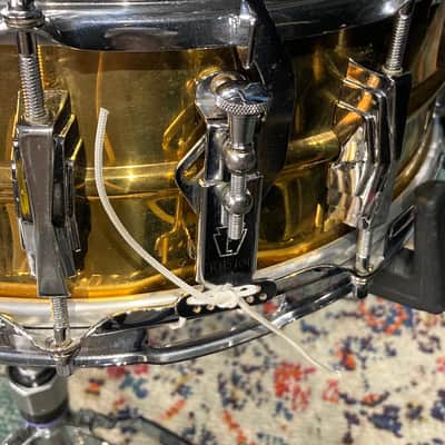 Ludwig 14x5" #401 Super Ludwig (Supraphonic) Brass Snare Drum, Super Rare 1960. Excellent! image 8