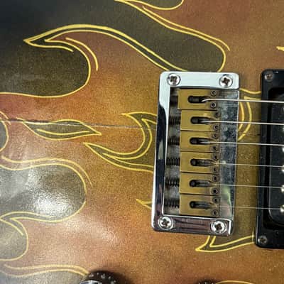 Washburn Raven electric guitar / flaming eagle refinish + Tweed case image 16