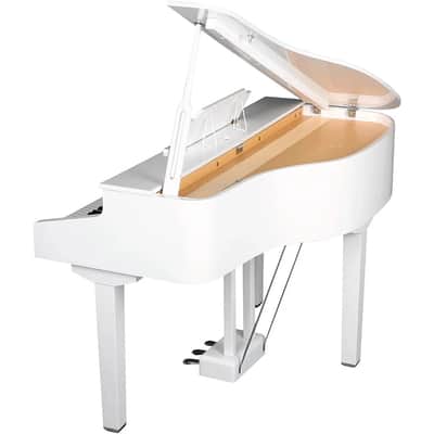 Williams Symphony Grand II Digital Micro Grand Piano with Bench – White, 88-Key image 4