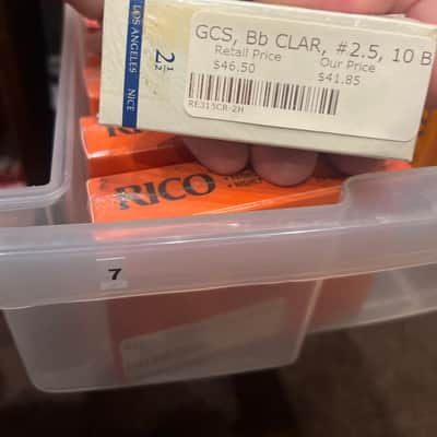 La Voz Grand Concert Bb Clarinet Reeds 10 -#2.5 - Wood image 3