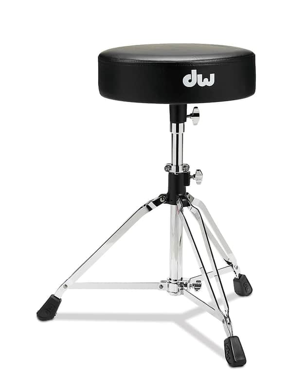 DW DWCP3100 3000 Series Round Drum Throne with Vise Memory Lock - Chrome image 1