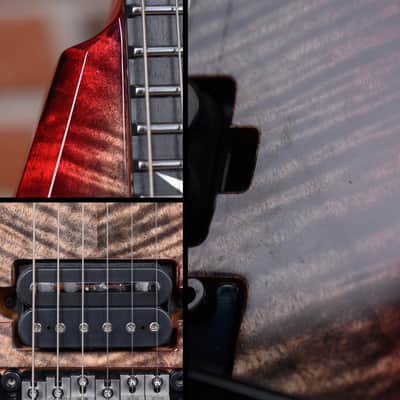 Dean USA Custom Vengeance Flame Maple Top Transparent Red Burst 2021 w/OHSC image 12