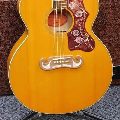 2022 Epiphone Inspired by Gibson J-200 Acoustic-Electric Guitar w/Case! Antique Natural! VERY NICE!!! image 3