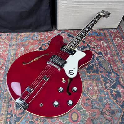 Epiphone Riviera Reissue *Pro Setup* HH Peerless Cherry OHSC - 1997 image 4