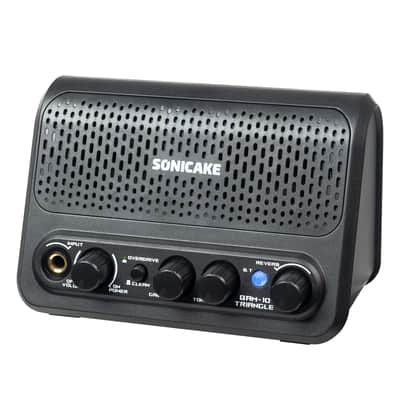 Sonicake 10W Mini Guitar Amplifier, Portable Guitar Combo Amp, Lightweight All-in-one BT Speaker with Aux in Jack for Bedroom Practice, Multi Effects - Clean/Overdrive/Reverb - Triangle QAM-10(Shipping from local US,UK,EU warehouse) image 3