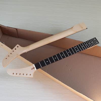 (DHL5-7 Day Delivery) 22 Fret 6 String Maple Banana electric guitar Neck - T shaped image 10