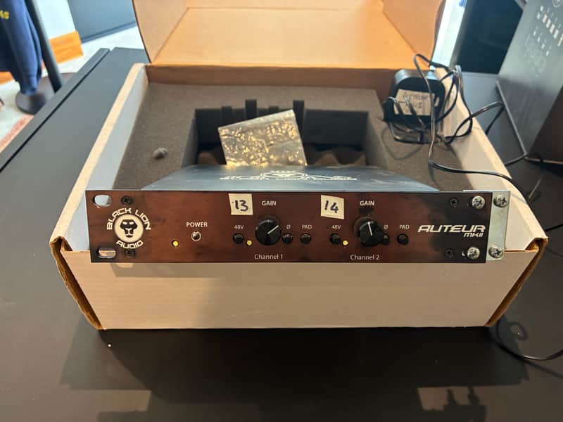 Black Lion Audio Auteur MKII 2-Channel Mic Preamp 2010s - Black image 1
