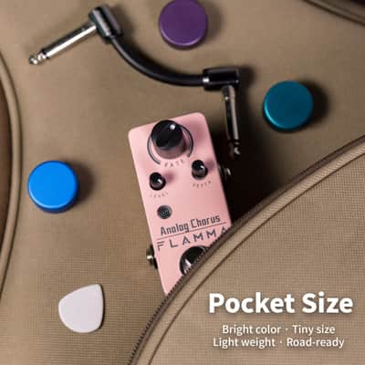 FLAMMA Chorus Pedal, FC14 Analog Chorus Guitar Effects True Bypass Portable Durable Metal Shell image 4
