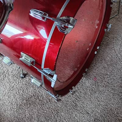 Tama Superstar Drum Set 1980s - Cherry Wine - Excellent image 5