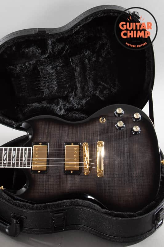 2024 Gibson SG Supreme Translucent Ebony Burst with AAA-Maple Top | Original Case