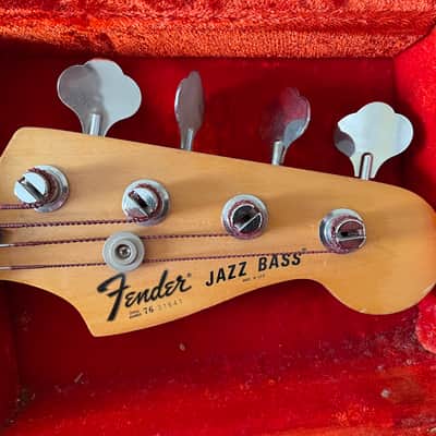 Vintage Fender Jazz Bass with Maple Fretboard 1976 - Natural image 4