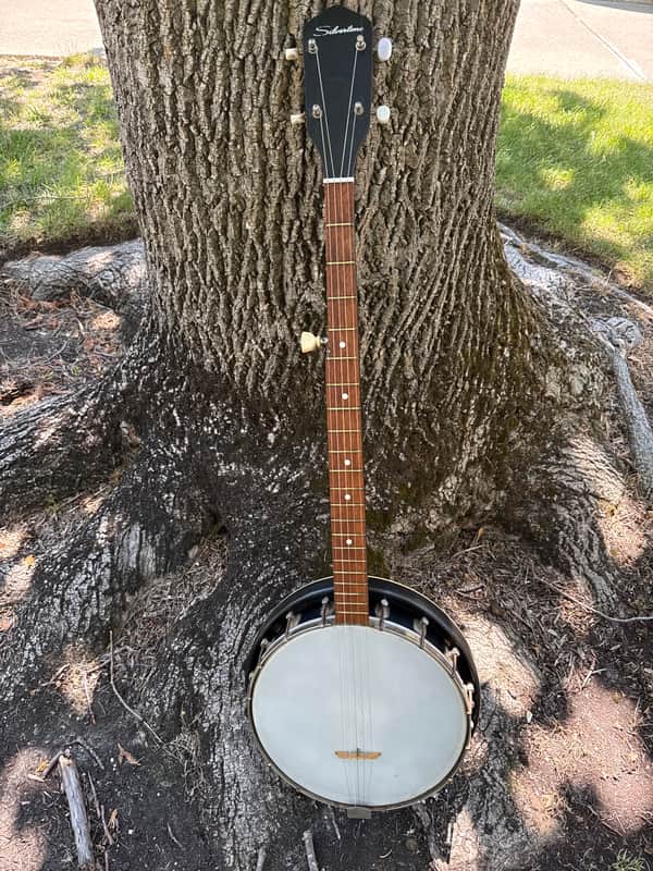 Vintage Silvertone 5 string 1950’s Sears Harmony with resonator image 1