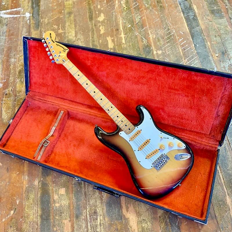 Fernandes Burny Custom strat 1976 Sunburst original vintage mij
