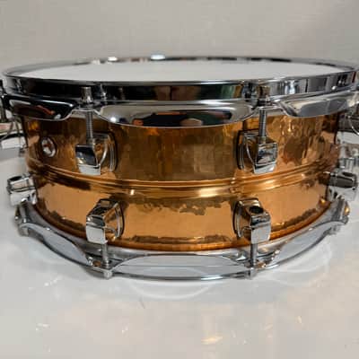Yamaha Roy Haynes Signature 14x5.5" Hammered Copper Snare Drum image 5