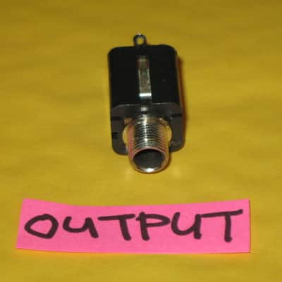 ONE lightly used genuine Boss OUTPUT jack + wires, nut, washers, & zip tie - specifically from 2009 (but can be used on other year BOSS pedals) NO pedal / NO other parts (let me know if wires need to be soldered on for you) image 8