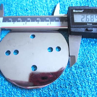 Ludwig Tom Mount Backing Plate, Large, Chrome - Vintage (USED) image 3