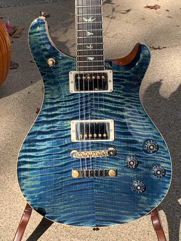 PRS McCarty 594 wood library Artist 10 top 2018 River Blue image 1