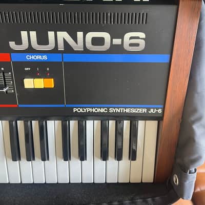 Roland Juno-6 61-Key Polyphonic Synthesizer 1982 - 1984 - Black image 2