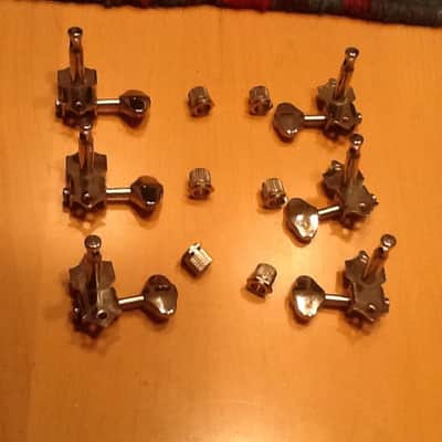 Ping Open Gear Guitar Tuners V93N 3+4 Tuning Machines 3x3 Nickle image 1