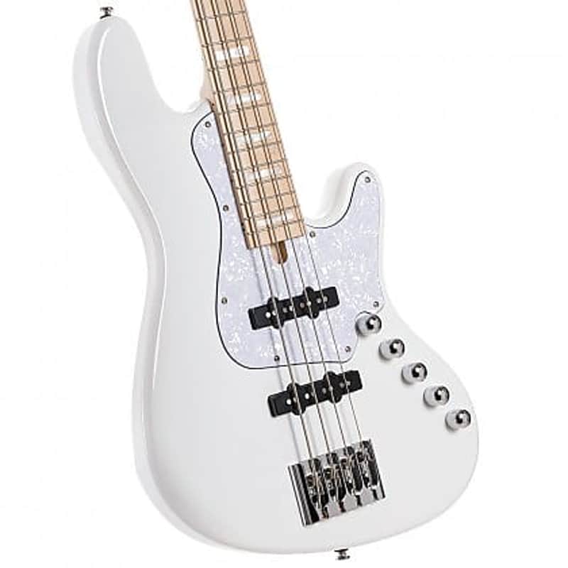 Cort Elrick New Jazz Standard NJS 4, 4-String Bass, White, Video Demo! image 1