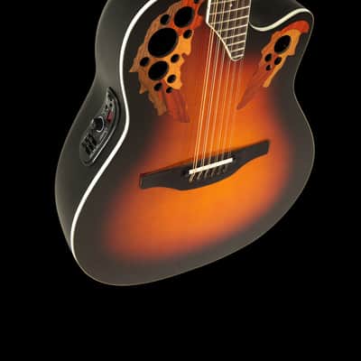 Ovation 2758AX-NEB-G Pro Series Standard Elite 12-String Deep Contour Acoustic-Electric Guitar New England Burst image 8