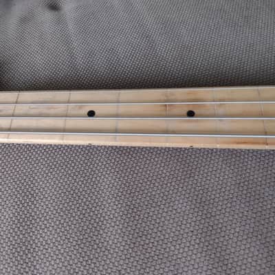 Modded Squier Bronco 2021 Black Fretless Vintage Look Killswitch image 9
