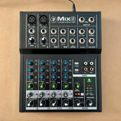 Mackie Mix8 8-Channel Compact Mixer 2015 - Present - Black image 2