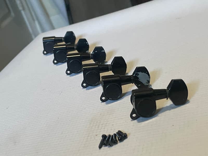 2010's Kramer Pacer Series GOTOH Style 6 In Line RH Tuners Tuning Pegs image 1