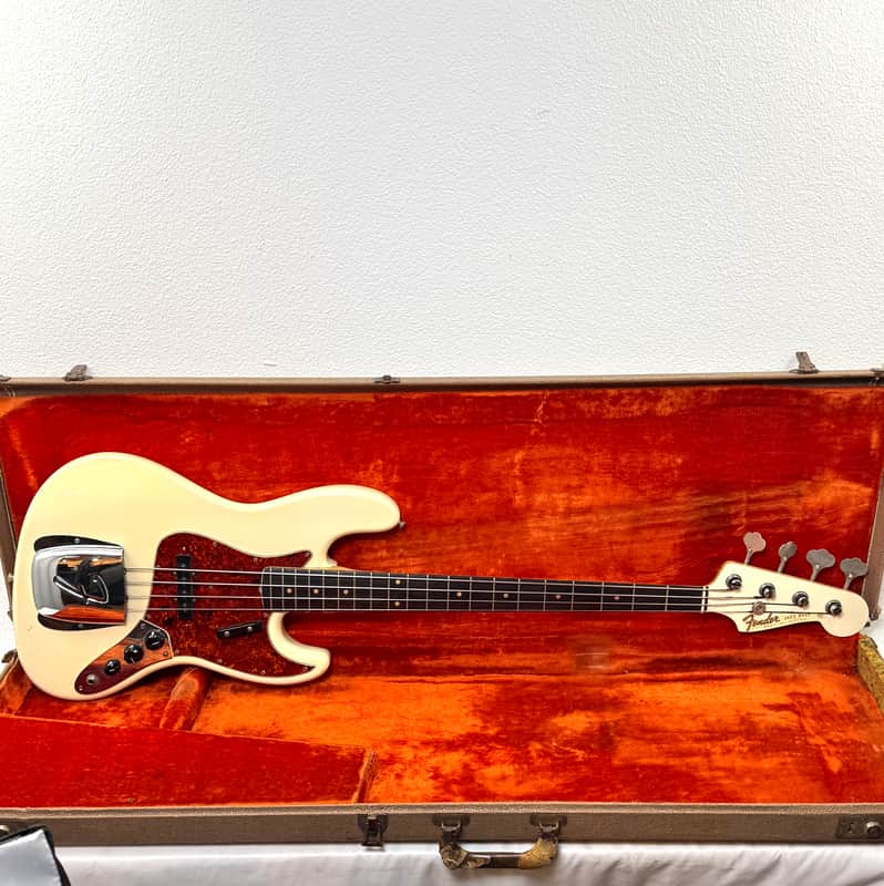 Fender Jazz Bass Pre CBS L Series 1963 - White Refin image 1