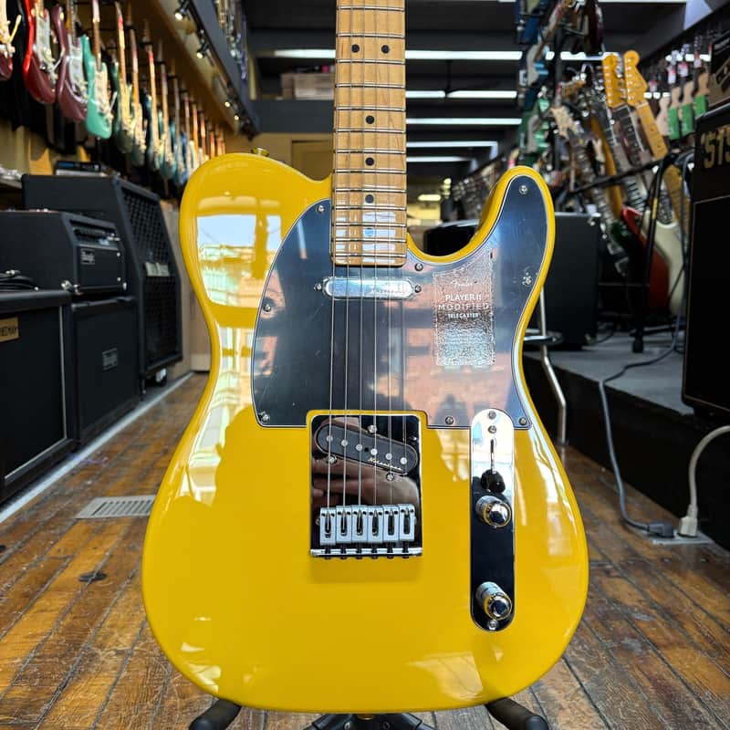 Fender Player II Modified Telecaster Electric Guitar Sunshine Yellow w/Padded Gig Bag image 1
