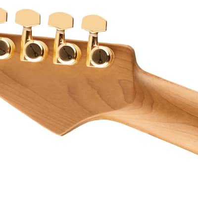 Charvel Pro-Mod DK24 HH 2PT CM Poplar Burl - Transparent Black Burst image 4