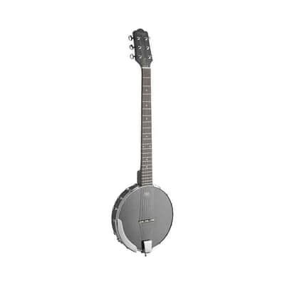 Stagg BJW-OPEN 6 Open Back Mahogany Body Nato Neck 6-String Banjo Guitar w/Guitar Headstock image 3