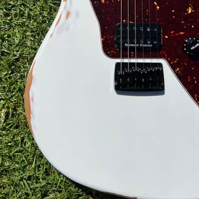 Warmoth Custom Jazzmaster 2023 - Olympic White (Relic) image 8