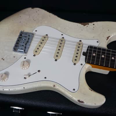 Friedman USA Custom Shop Vintage S Guitar in Mary Kaye Skull Lace image 8