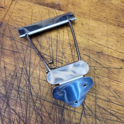 Vintage 1950's to 60's Harmony Silvertone Flattop Guitar Tailpiece Chrome Installation Screws image 3