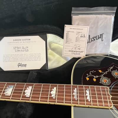 Gibson Custom Shop SJ-200 Quilt Trans-black image 8