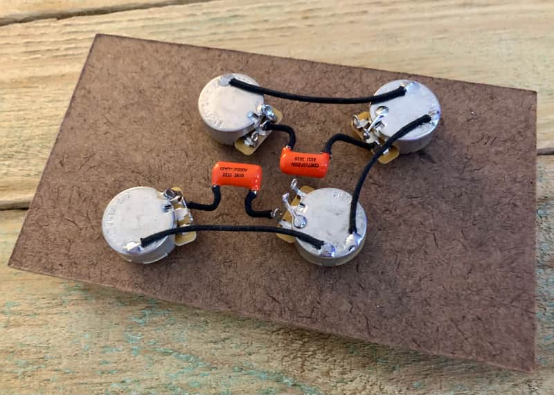 Epiphone Les Paul 50’s Wiring Harness CTS Orange Drop Gavitt Wire image 1
