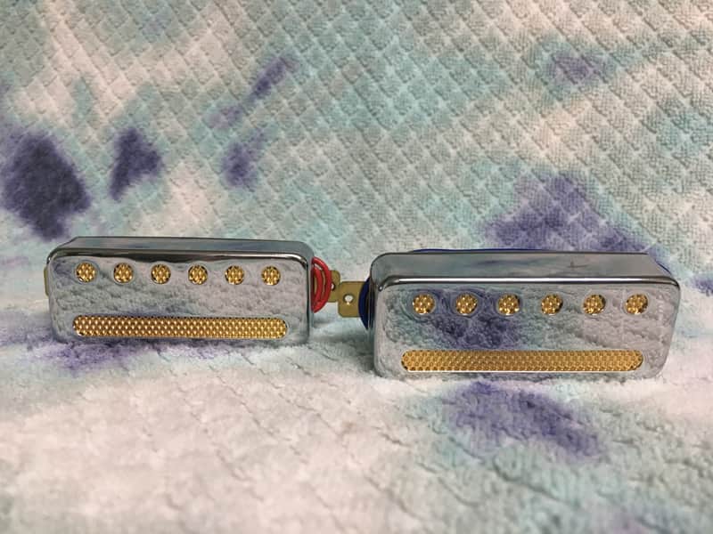 EZPZ Guitar Parts Gold Foil Japanese Pickup Set image 1