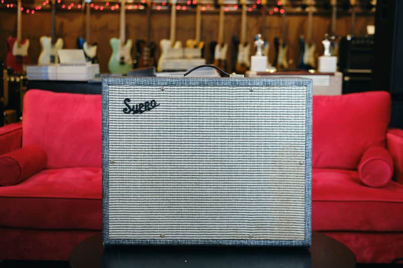Supro 1965 697T / S6497 Combo Tremolo Valco Thunderbolt 1x15 Combo Guitar amplifier - With Original Jensen Speaker image 1