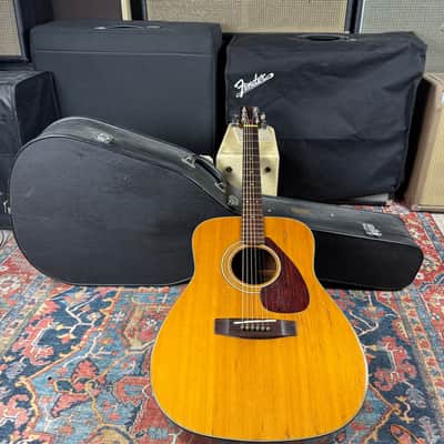 1972 Yamaha FG-160 Wide Nut Acoustic w/Vintage Yamaha Hard Case image 11
